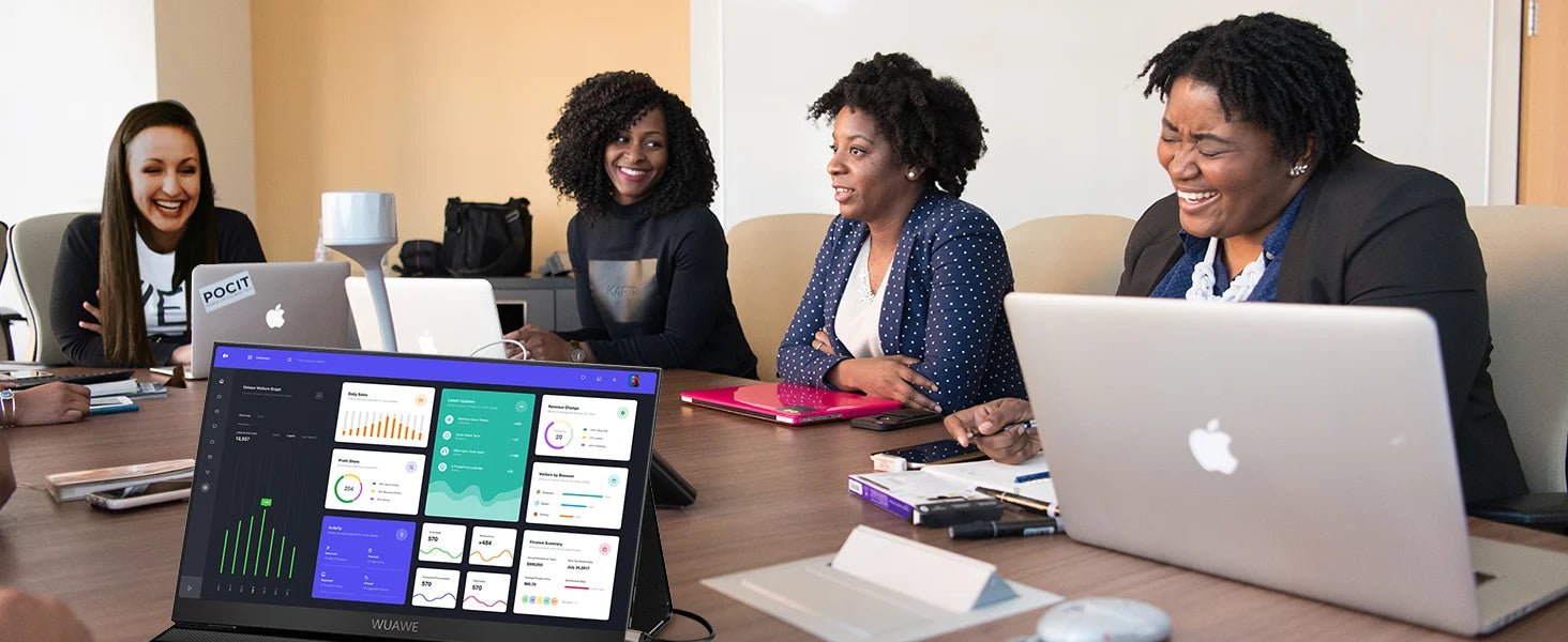 15.6" Portable Monitor – 1080P USB-C & HDMI External Screen with HDR - silverfoxgoods